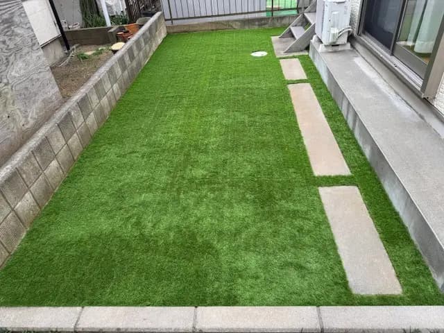 我孫子市 K様邸の人工芝施工事例