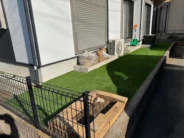 我孫子市 O様邸の人工芝施工事例