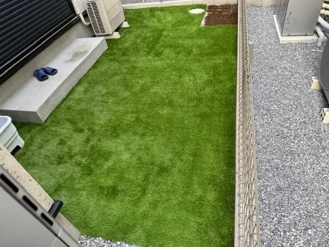 足立区 I様邸の人工芝施工事例