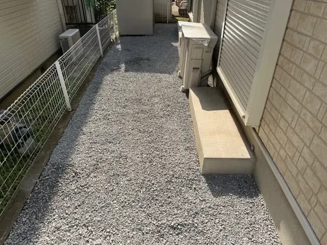 市川市 H様邸の砂利敷き施工事例