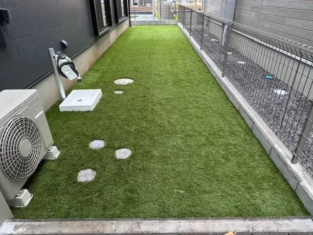 柏市 O様邸の人工芝施工事例