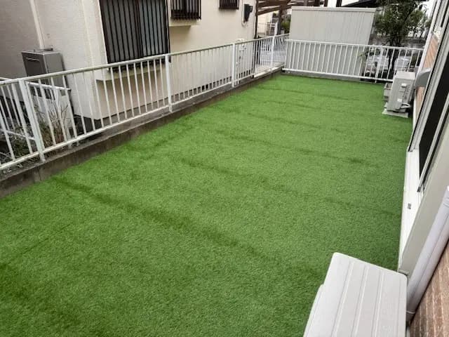 柏市 W様邸の人工芝施工事例