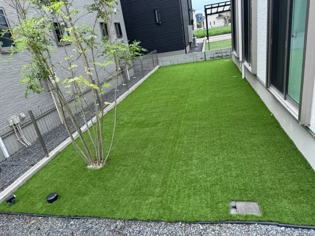 つくば市 H様邸の人工芝施工事例