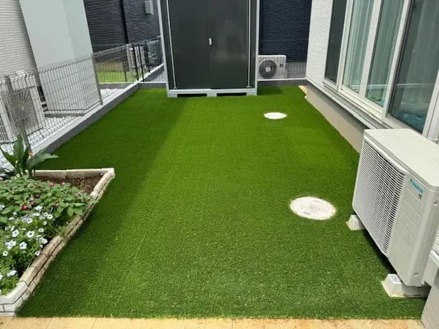 つくばみらい市 I様邸の人工芝施工事例