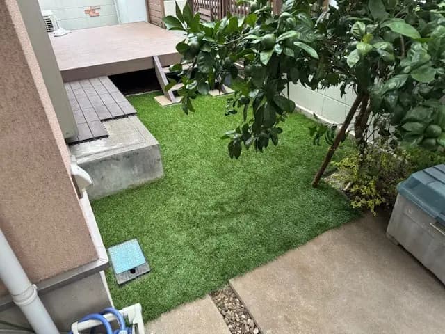 八千代市 S様邸の人工芝施工事例